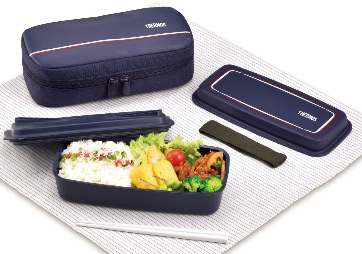 THERMOS Fresh Lunch Box 600ml Navy for On-the-Go Meals