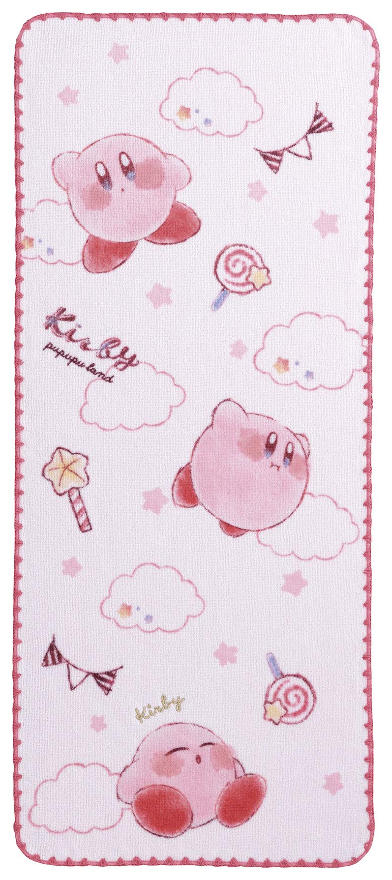 Marushin Face Towel Nintendo Kirby 34x80cm Cotton Candy Design