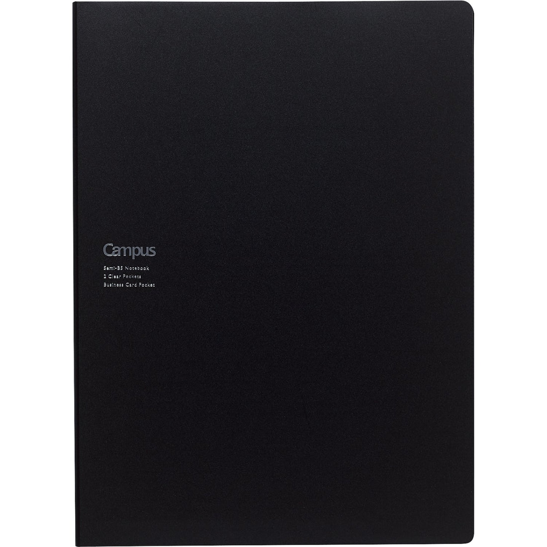 KOKUYO Notebook Cover with Document File, Black, 1 Campus Notebook Included, Semi-B5, 50 Sheets, No-613B-D