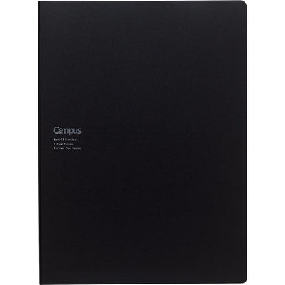 KOKUYO Notebook Cover with Document File and Campus Notebook Included Black