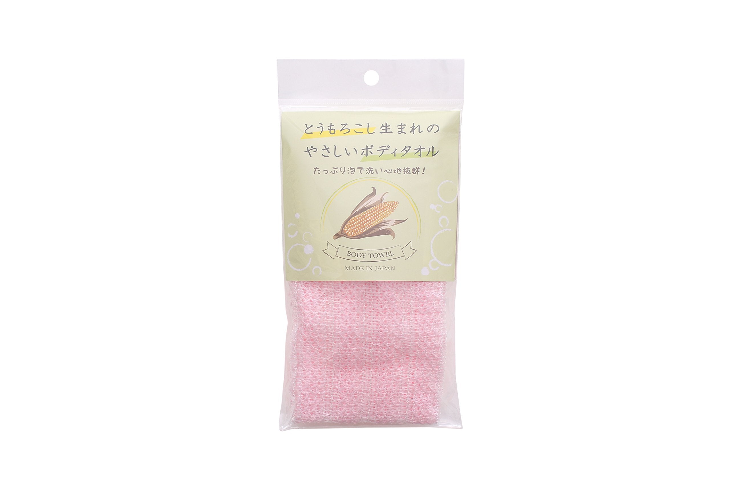 Zenmi Natural Corn Body Towel Pink 1 Piece