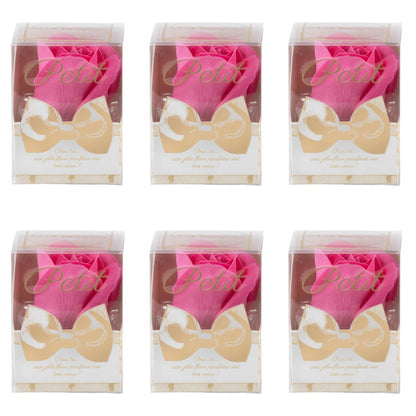 Q-FLA Bath Soak Soap Flower Set 6 Pieces Pink