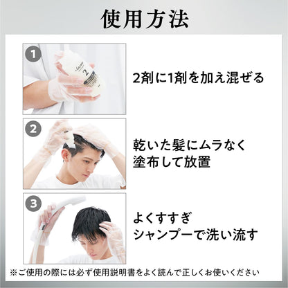 LUCIDO Design Hair Color Cool Ash Cream for Men