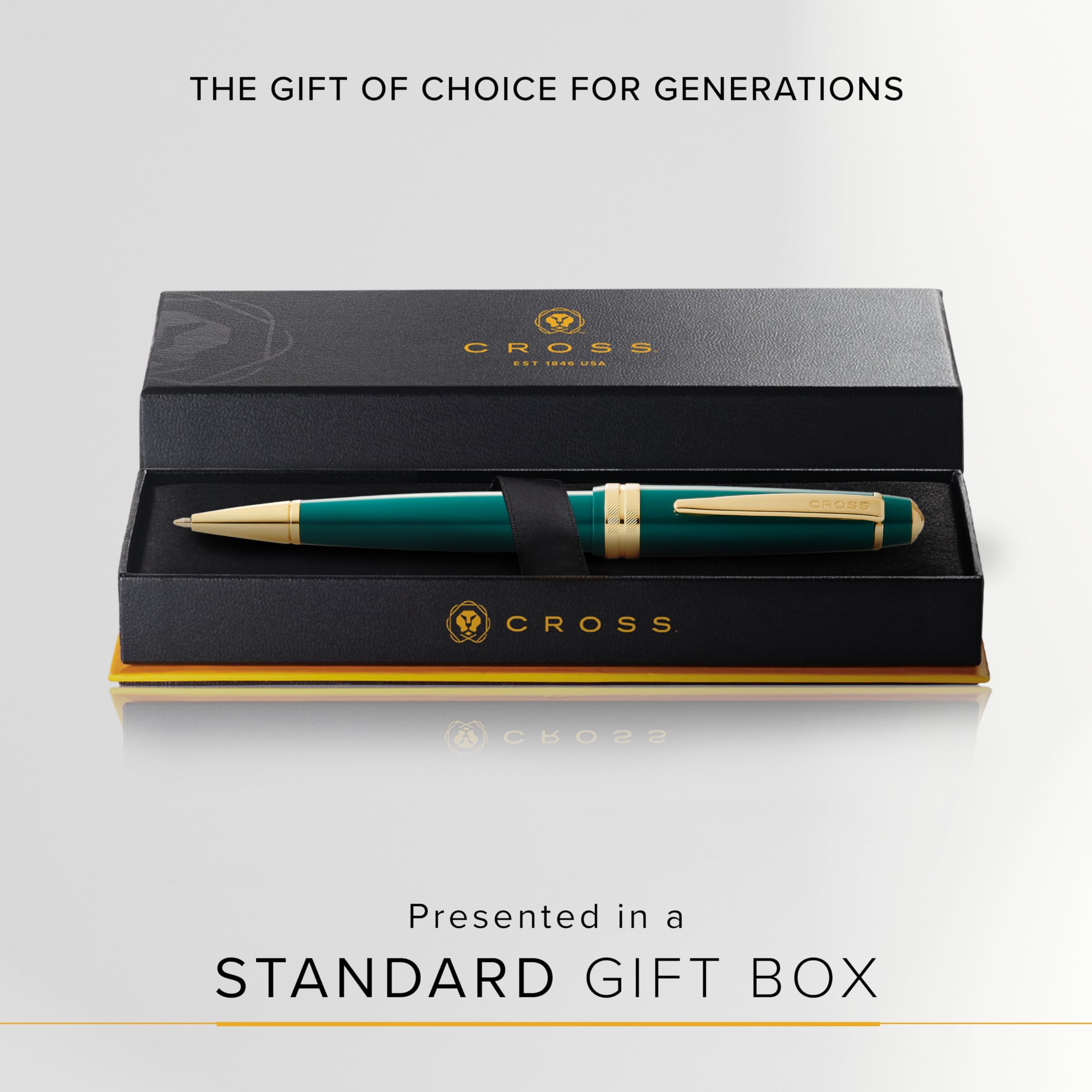 Cross Bailey Light Polish Green Resin Gold Ballpoint Pen