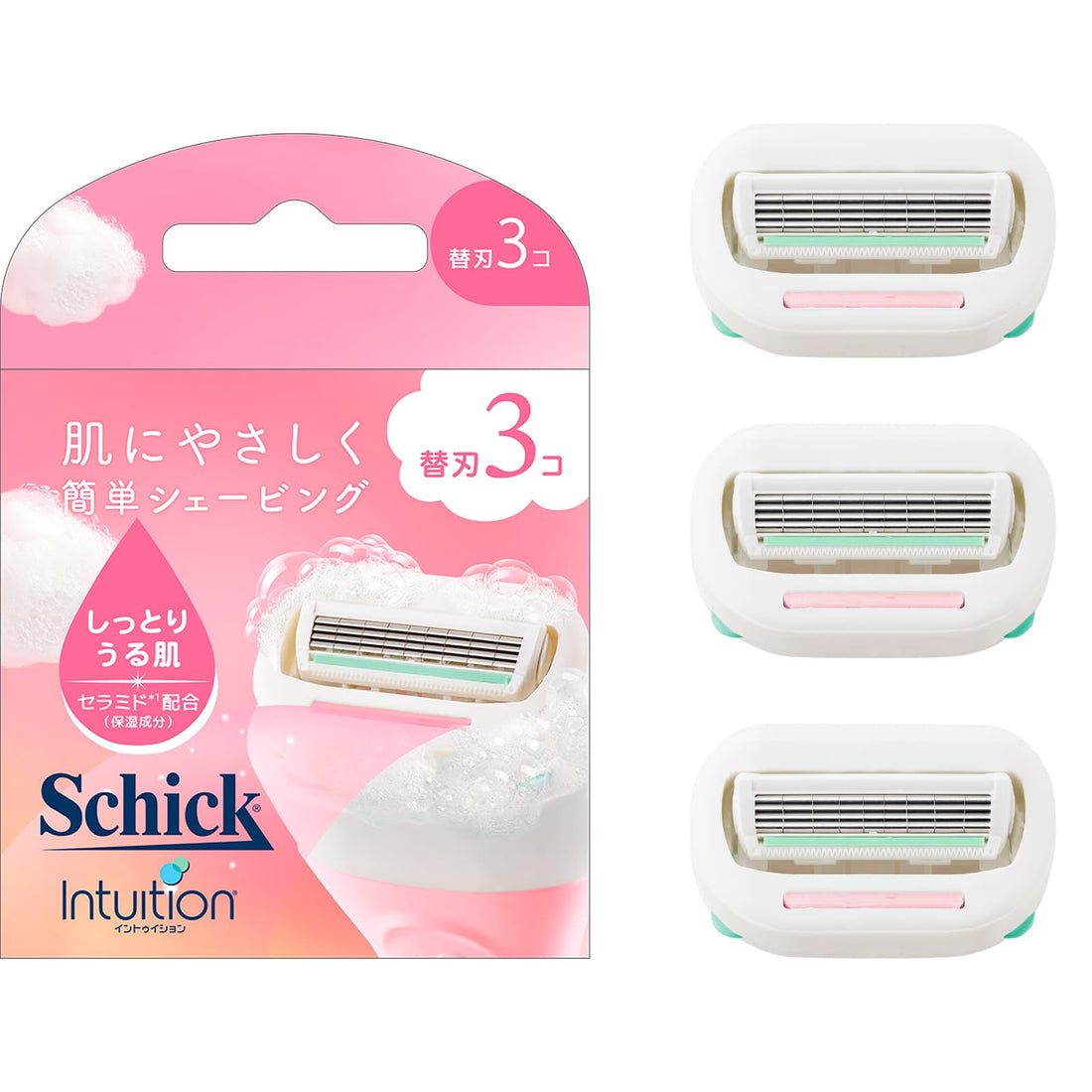 Schick Intuition Moisturizing Razor Blades for Women 3 Count