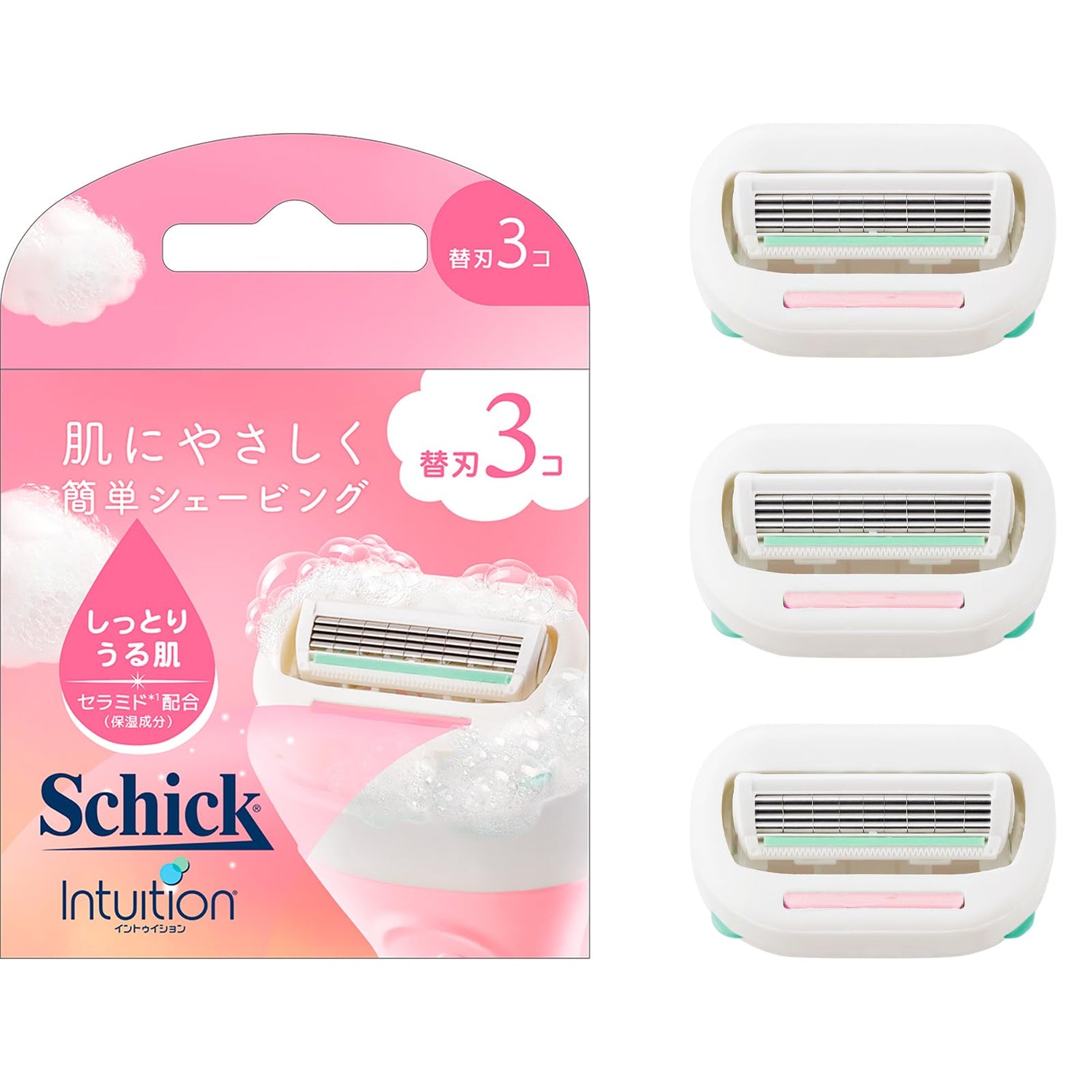 Schick Intuition Moisturizing Razor Blades for Women 3 Count