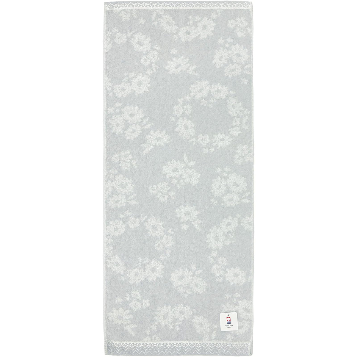 Hayashi Face Towel 34x80cm Soft and Absorbent Imabari Towel Gray