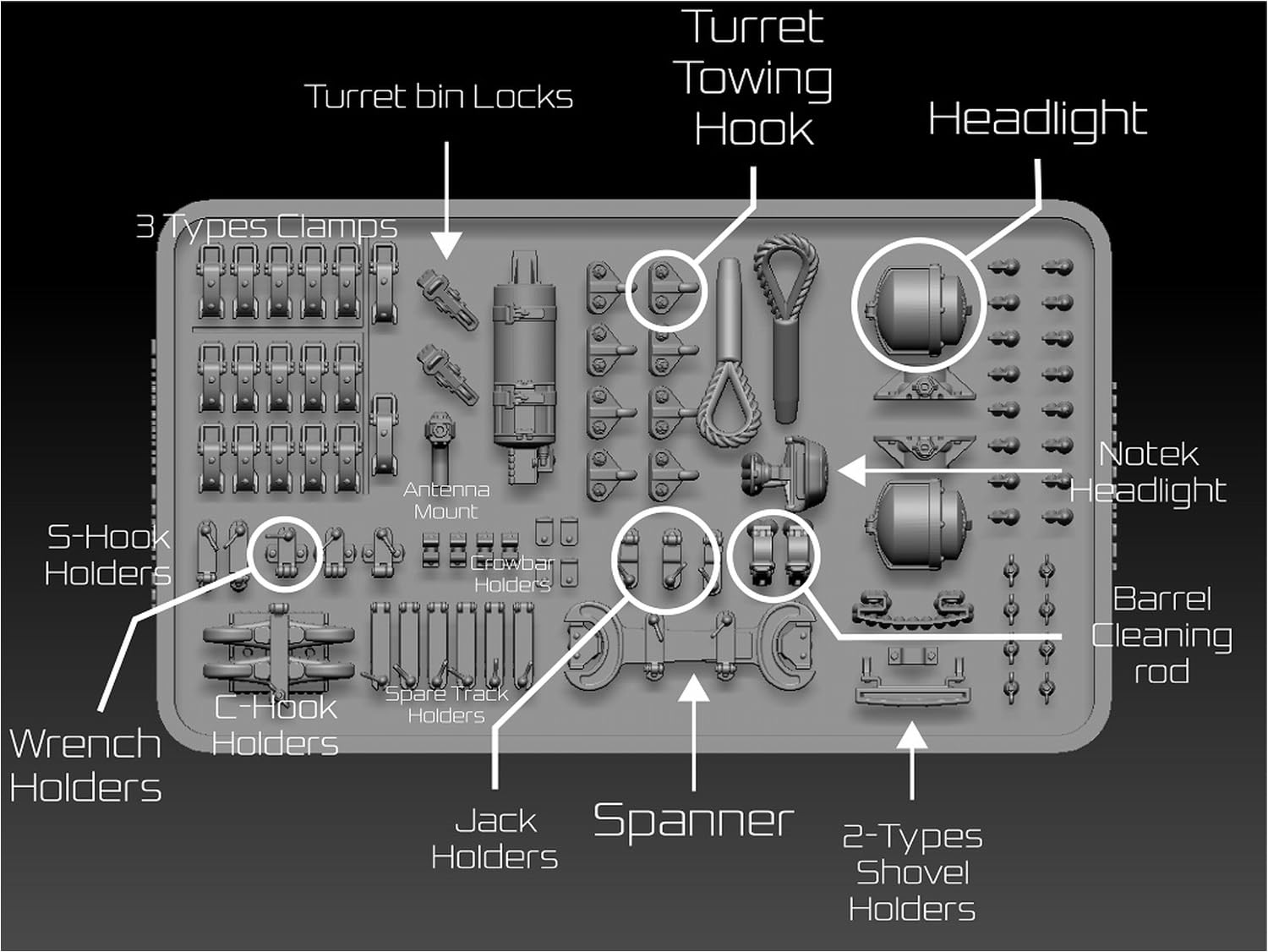 BSK Model 1/35 German Panzer IV Tank Detail Set for Scale Models
