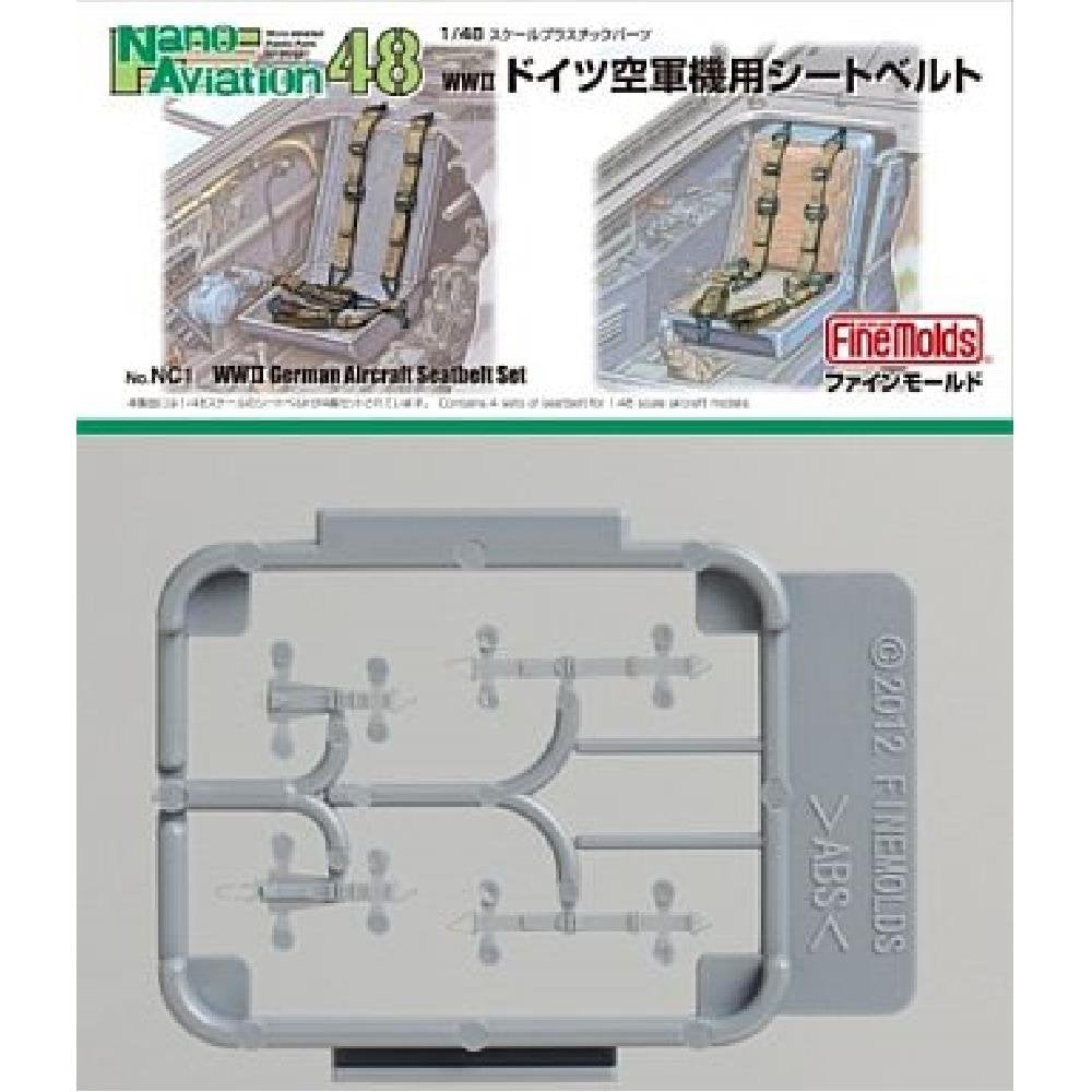 FineMolds 1/48 Scale Model Parts for WWII German Aircraft Seat Belts
