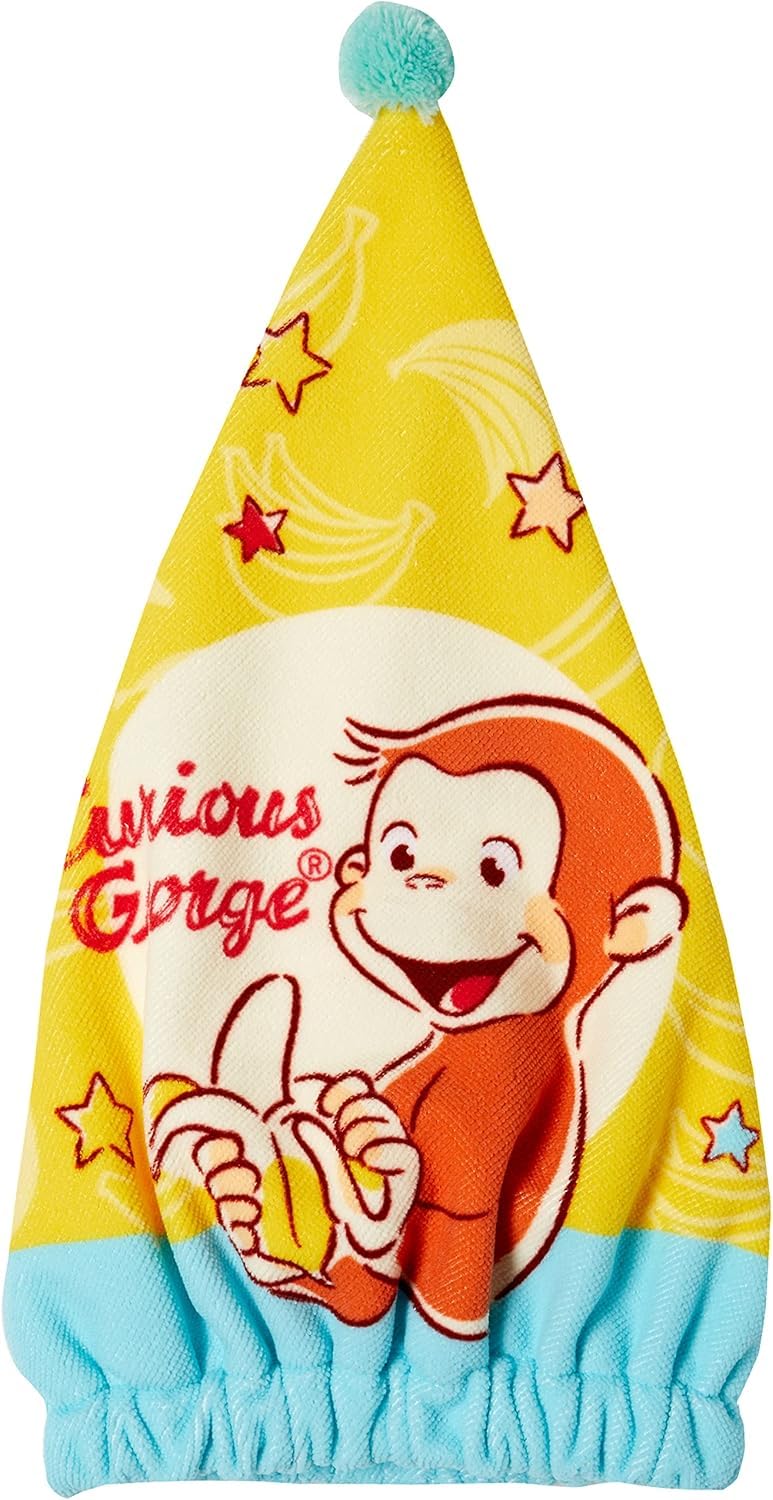 Marushin Swimming Towel Cap for Kids Featuring Curious George