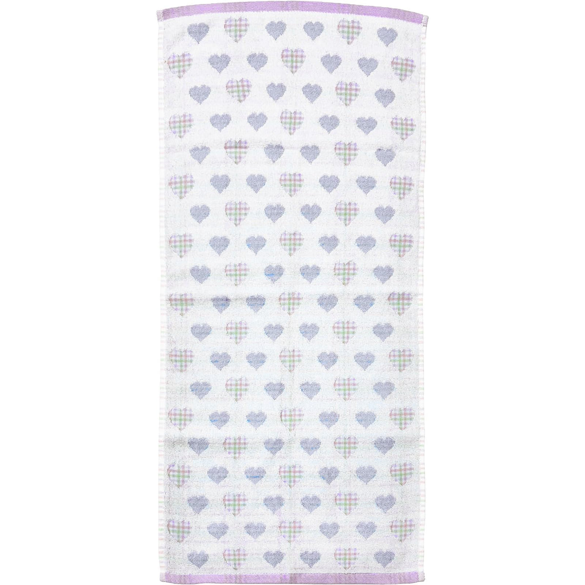Hayashi Face Towel Melty Heart Purple 34x80cm Soft and Absorbent