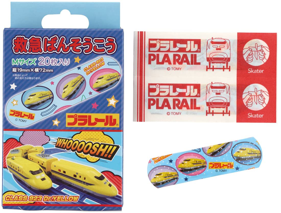 Skater Bandages Plarail Size M 20 Pieces for Everyday Use