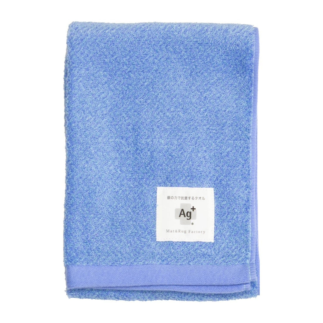 OKA Ag+ Antibacterial Towel, Blue, Approx. 34 × 77 cm