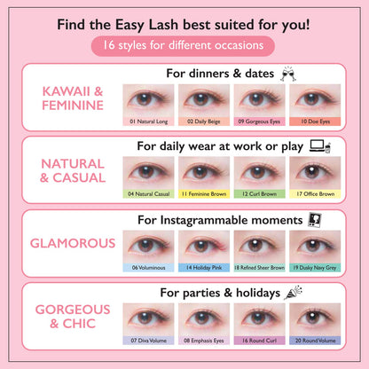 KOJI Easy Lash No.20 Volume Pair Natural Look
