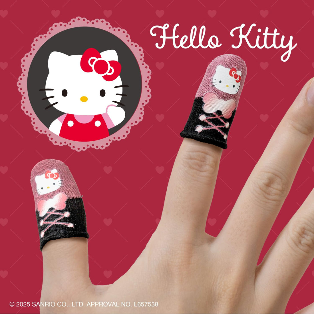 ALLONE Game Finger Caps Hello Kitty 5-Pack for Mobile Gaming