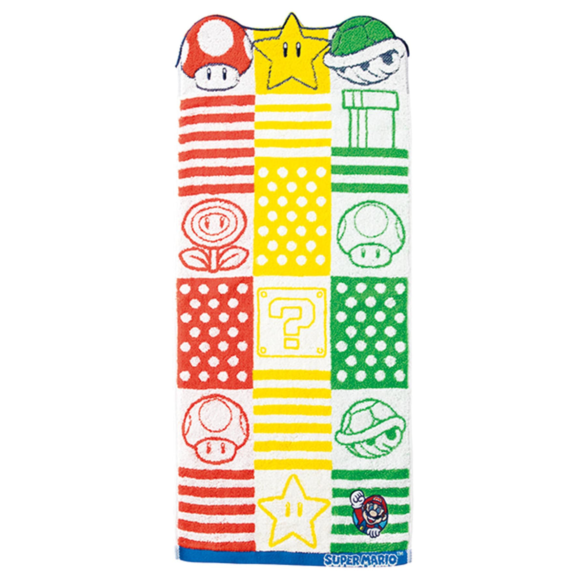 Marushin Face Towel Nintendo Mario Organic Cotton 100% Antimicrobial