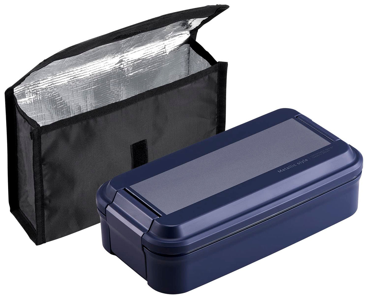 OSK Insulated Lunch Box with Case Navy BL-37DE