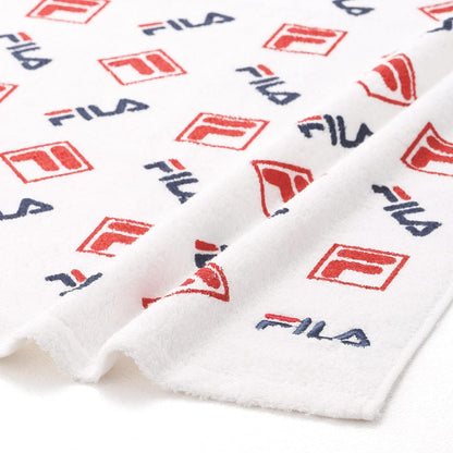 FILA Logo Mix Face Towel Red for Sports and Gym 34x75cm