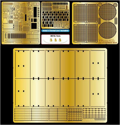 Passion Models Panther D Type Etching Value Set Model Kit Parts