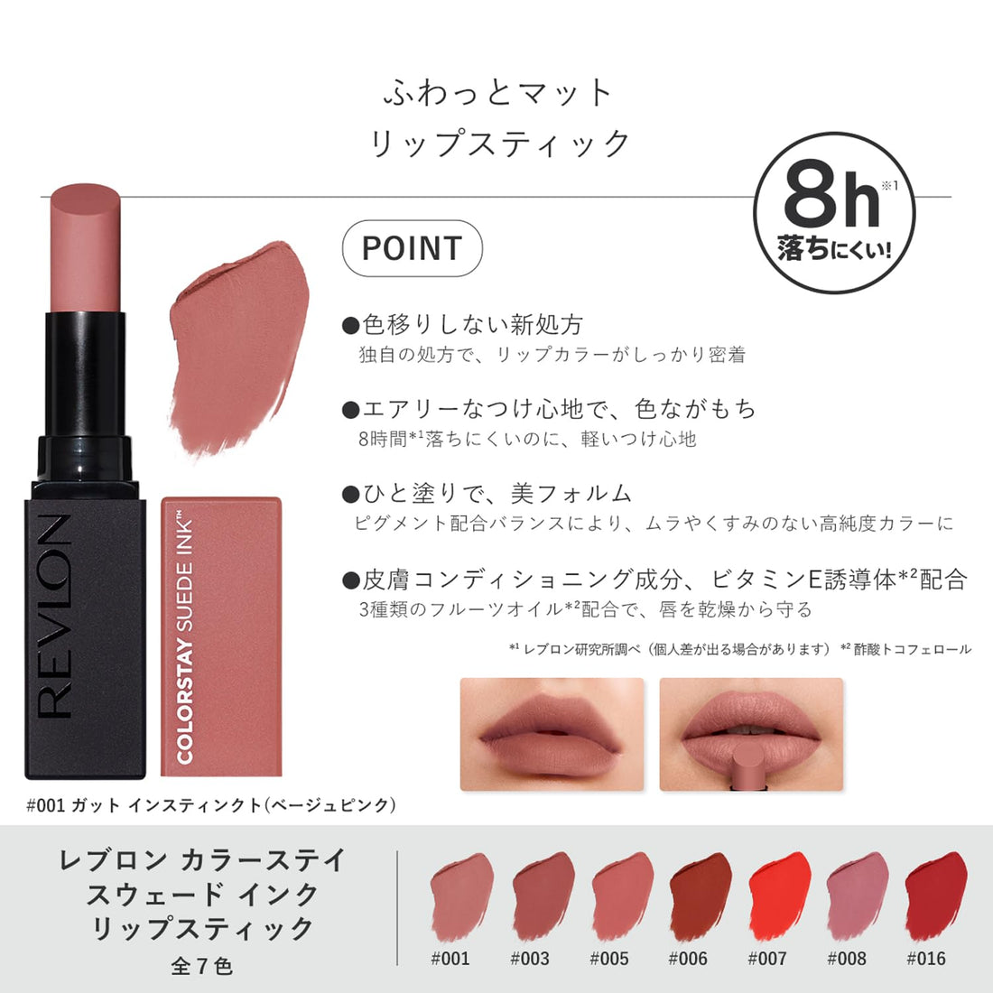 REVLON ColorStay Suede Ink Lipstick Long-Lasting Matte Finish 2.55g