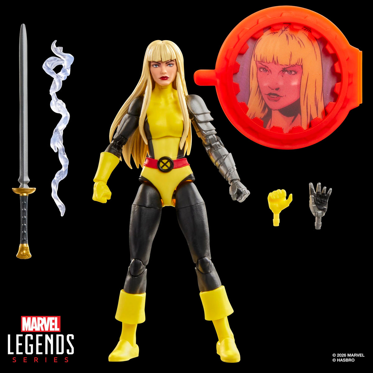 Hasbro Marvel Legends Series Magic 6 Inch Action Figure with Shield