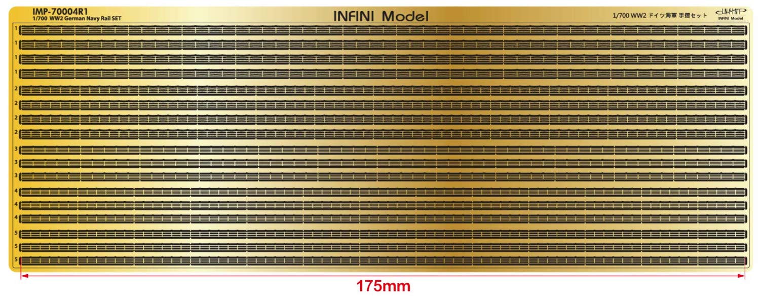 Infini Model 1/700 Scale German Navy Railings Set for Model Kits