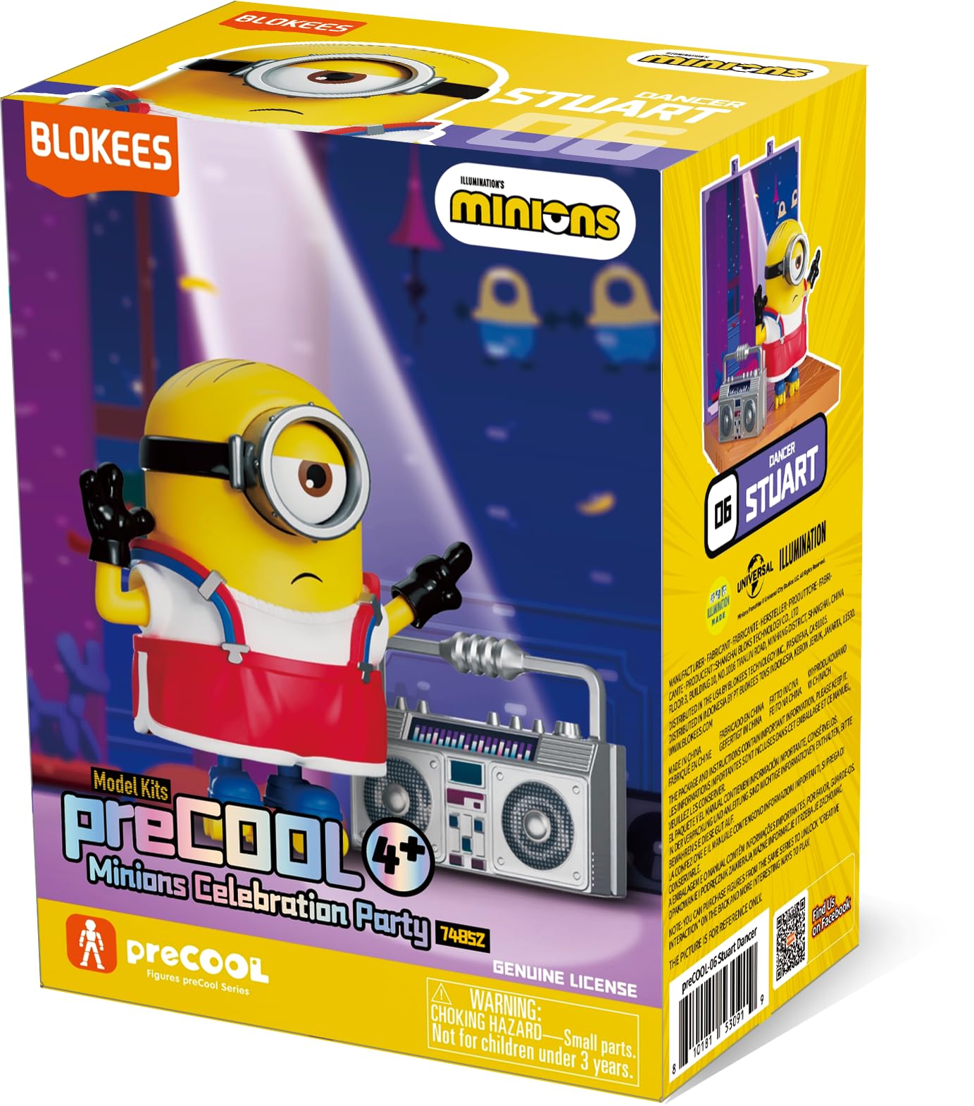 BLOKEES Minions Stuart Dancer 06 ABS Plastic Model Kit