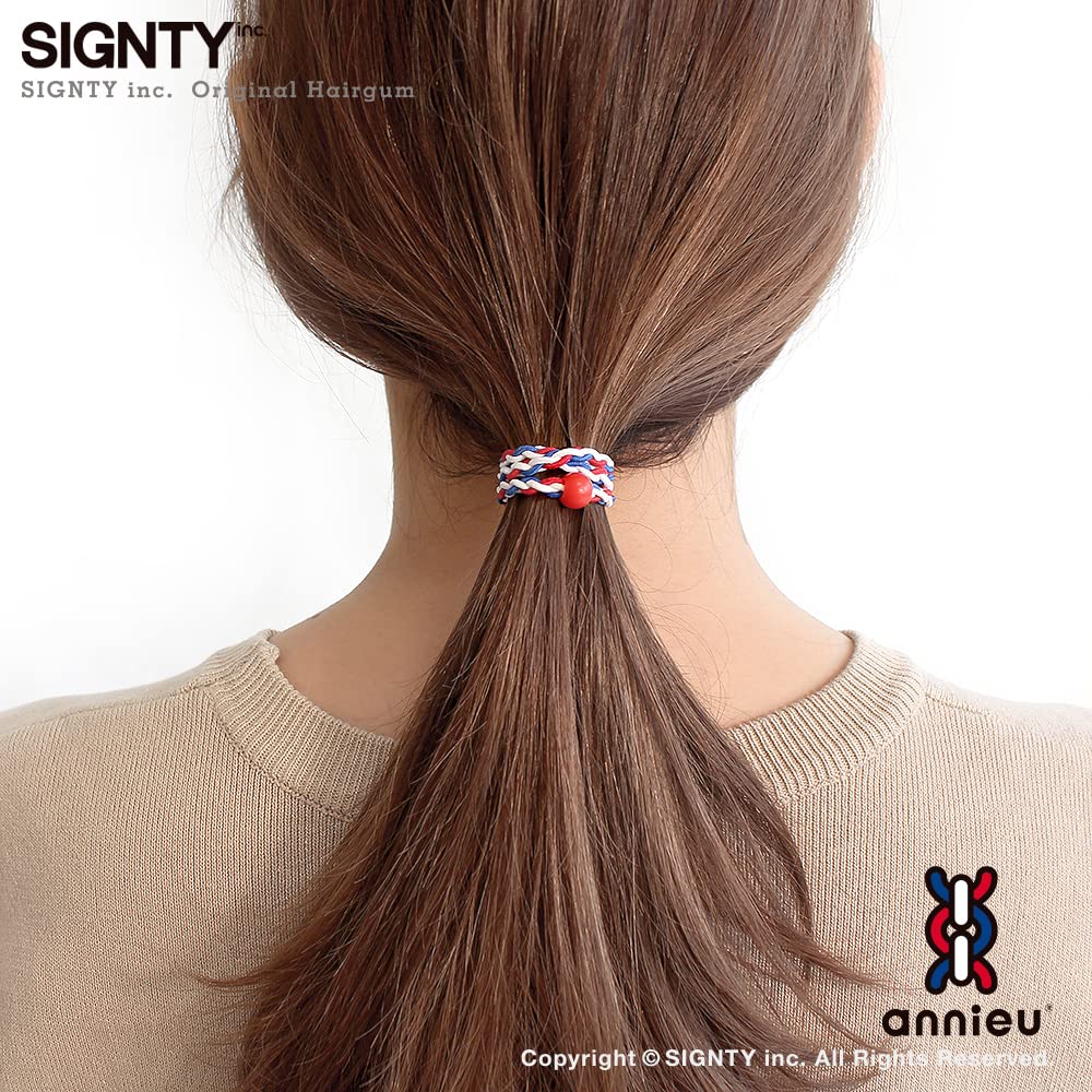 annieu Versatile Hair Tie Accessory Bracelet Deep Purple for Daily Style