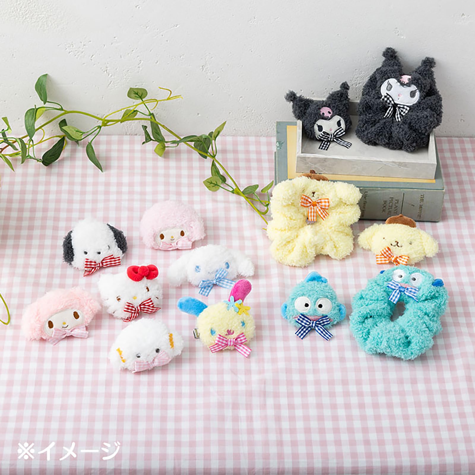 SANRIO Face-Shaped Hair Clip Featuring Kuromi