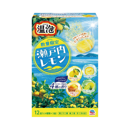 Onpo Setouchi Lemon Bath Tablets with Menthol 12 Count