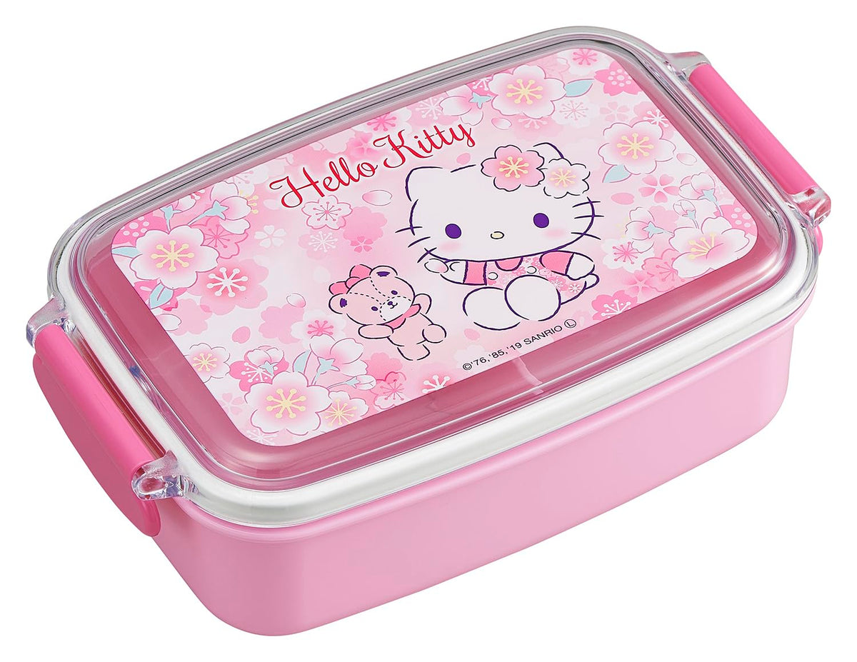OSK Hello Kitty Sakura Lunch Box 500ml with Dividers for Kids