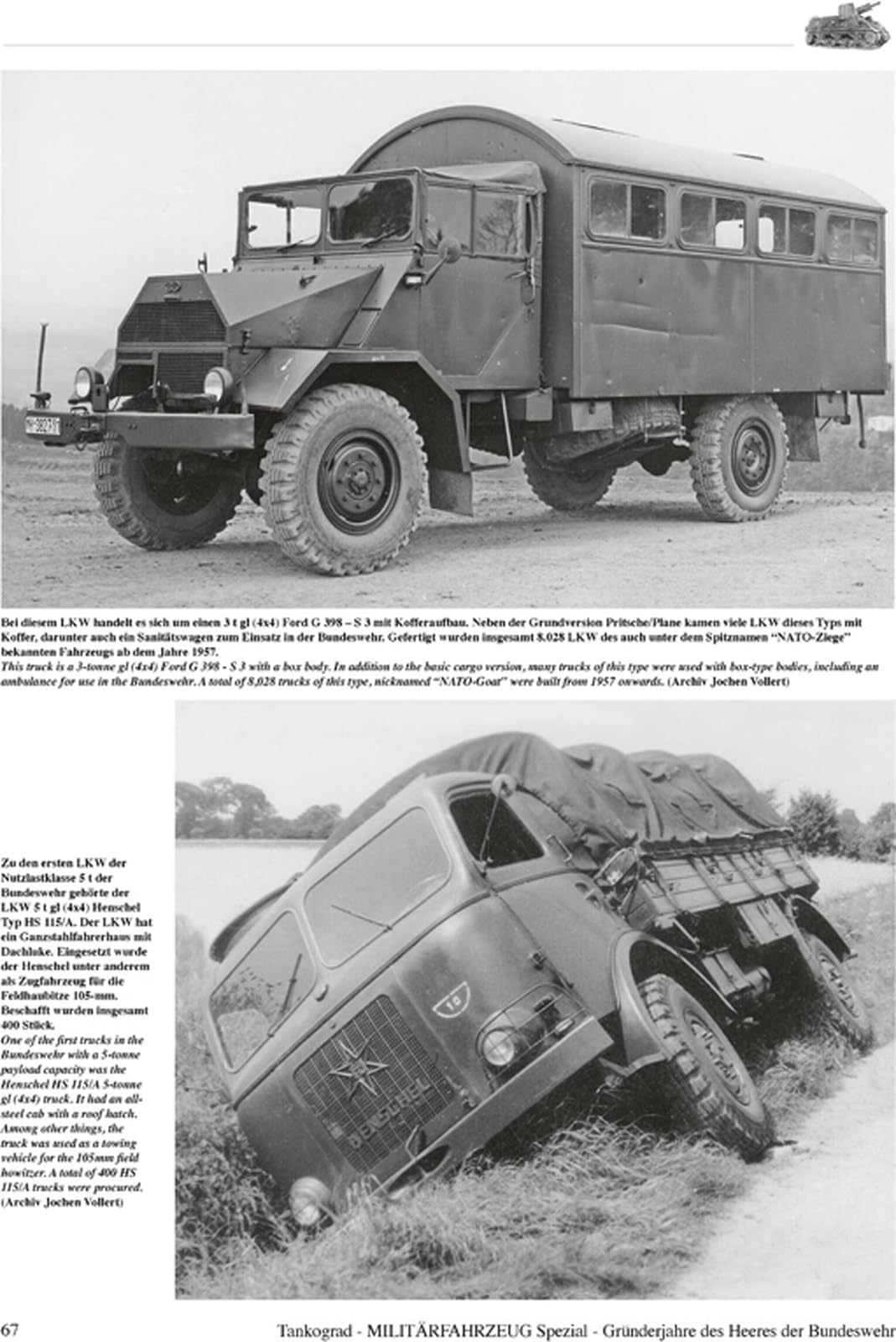 Tankograd 1/35 Scale Model Book on Early German Bundeswehr Vehicles