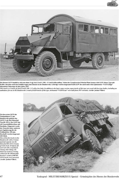 Tankograd 1/35 Scale Model Book on Early German Bundeswehr Vehicles