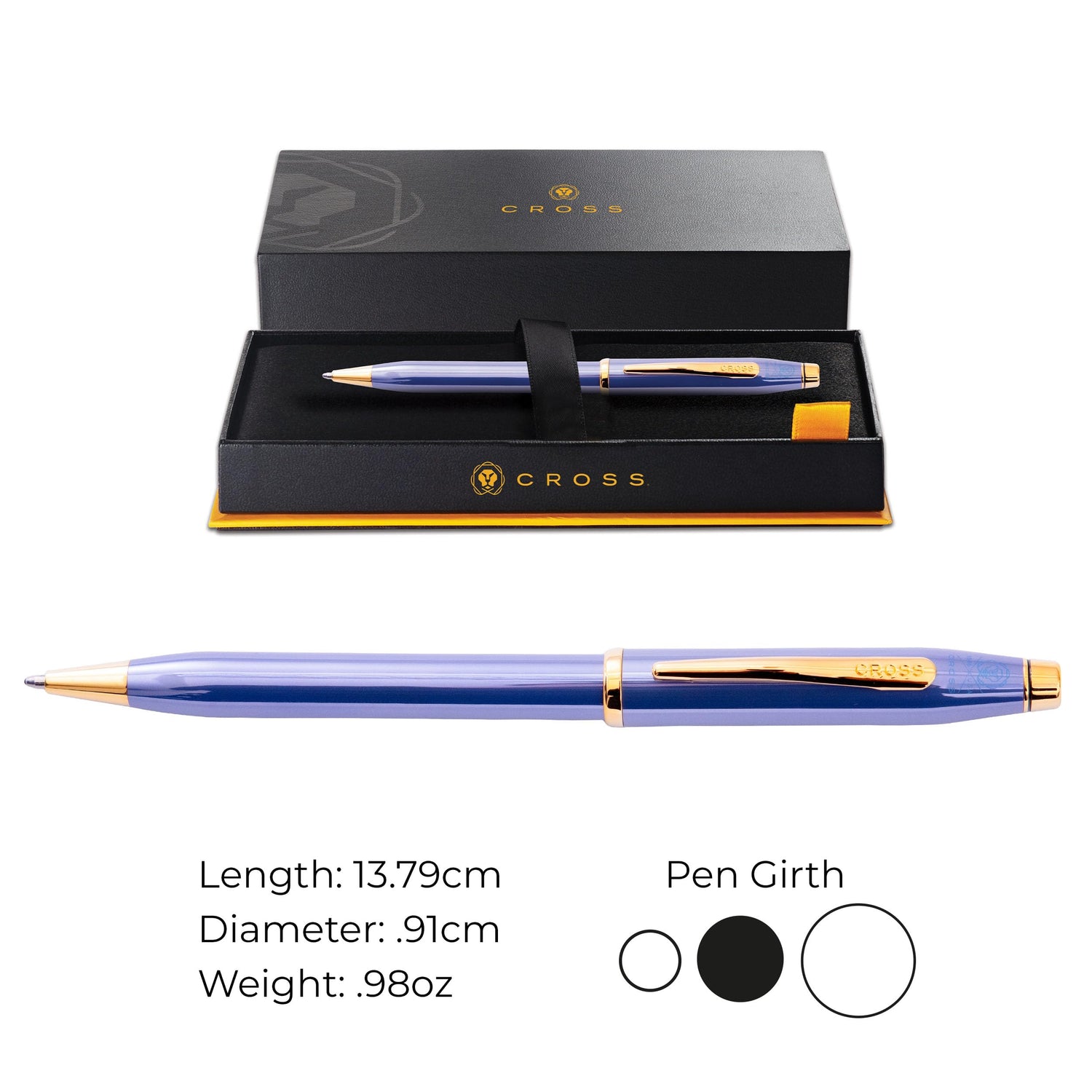 Cross Century II Lavender Blue Premium Gift Boxed Ballpoint Pen
