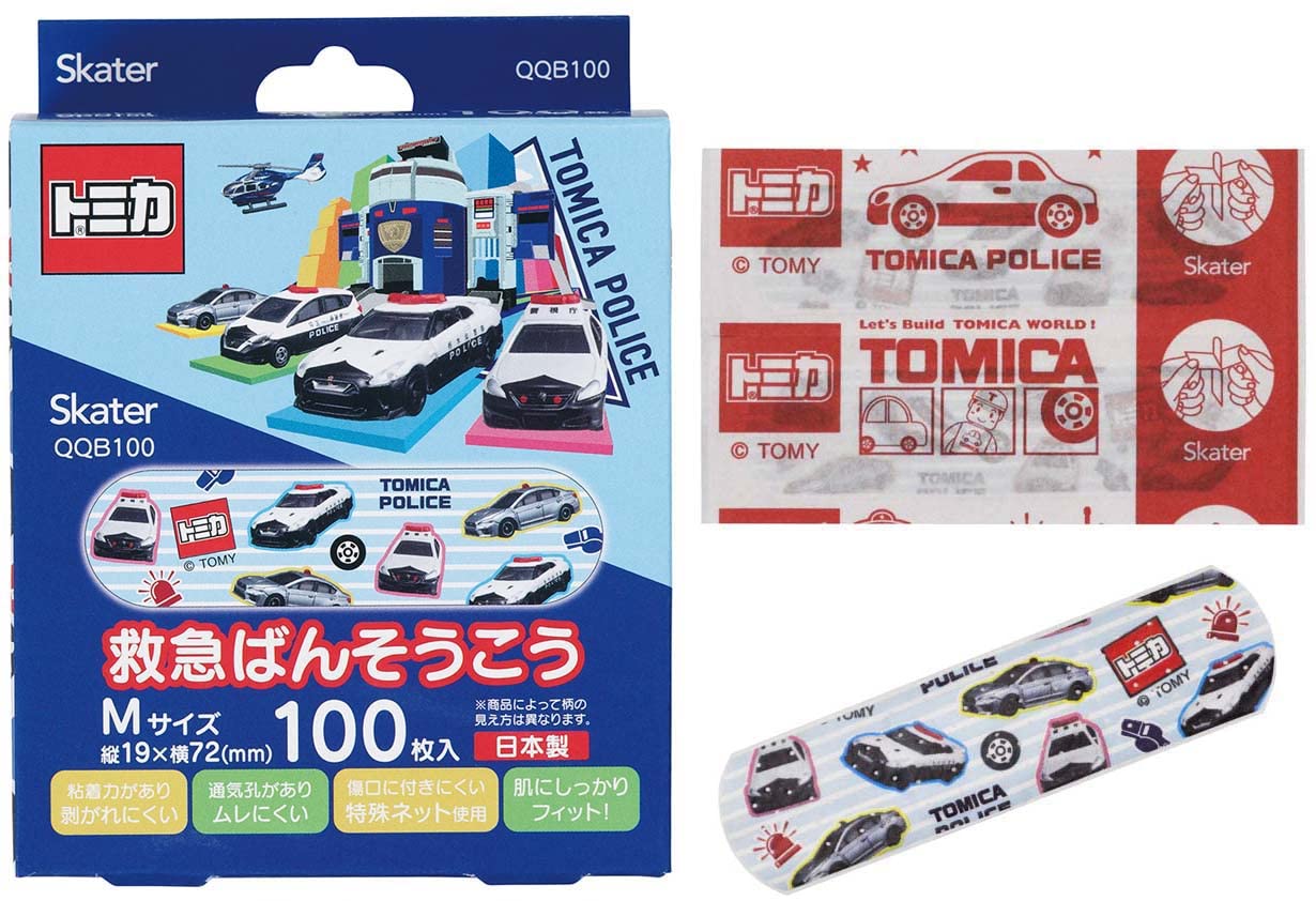 Skater Band-Aid M Size 100 Count for Everyday Use