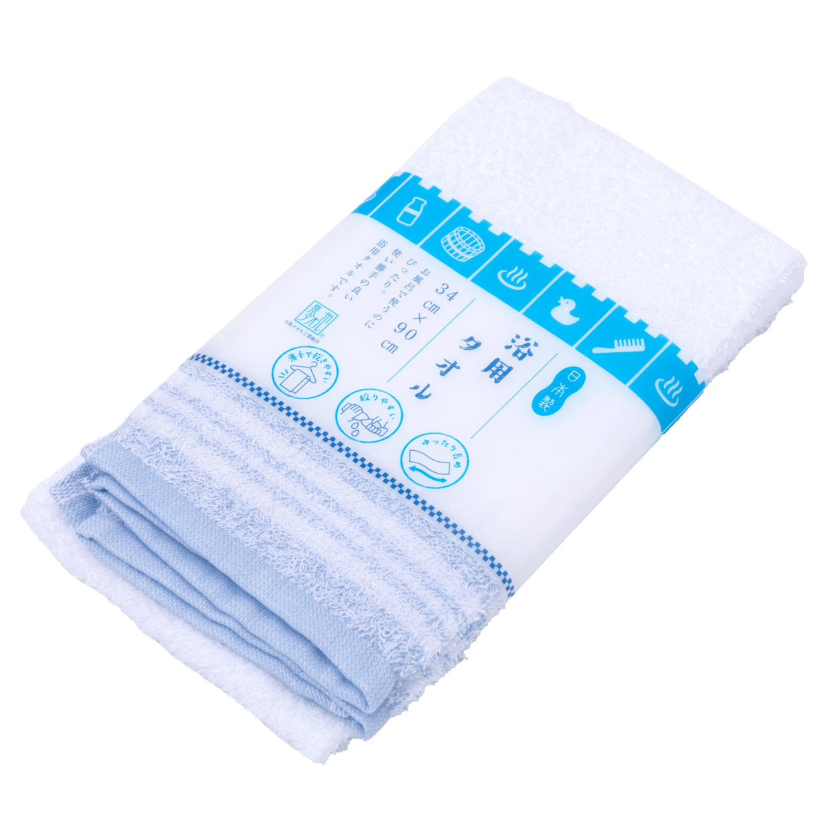 Nishikawa Bath Towel Long Face Towel 34X90cm Made in Japan