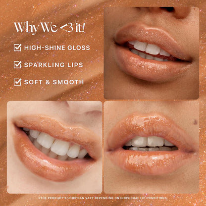 NATURE REPUBLIC Honey Melting Lip Glossy Glitter Lip 14 Maple Glitter