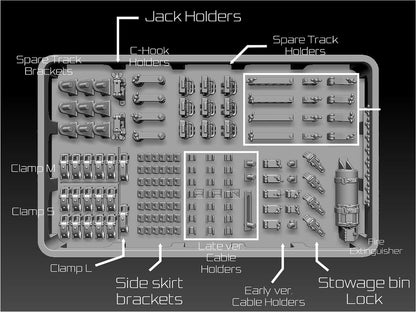 BSK Model 1/35 German Tiger I Tank Detail Parts Set