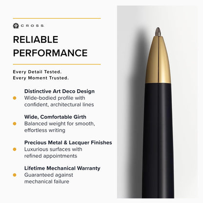 Cross Townsend Black Lacquer Ballpoint Pen