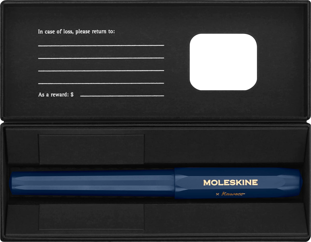 Moleskine Rollerball Pen Smooth Blue Ink for Effortless Writing