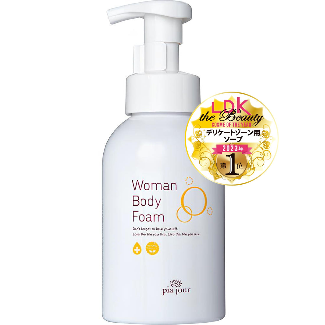 Pia Jour Body Foam 400ml Gentle Cleansing for Delicate Areas