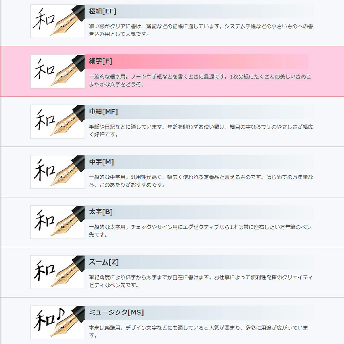Sailor Fountain Pen Shiki Ori Hisakata Uchimizu Fine Point