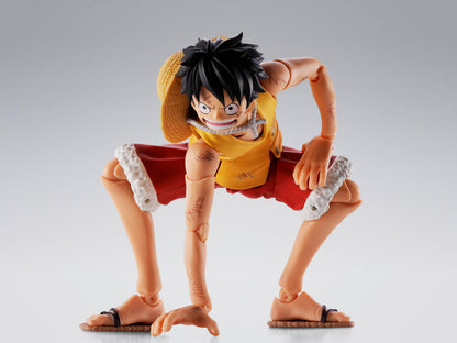 TAMASHII NATIONS S.H. Figurearts One Piece Monkey D. Luffy Marineford Figure 145mm