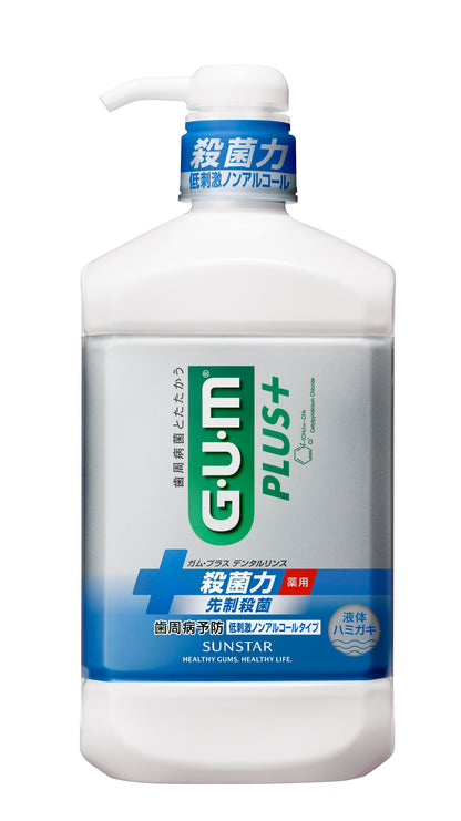 GUM Plus Dental Rinse Gentle Non-Alcohol Formula 960ml