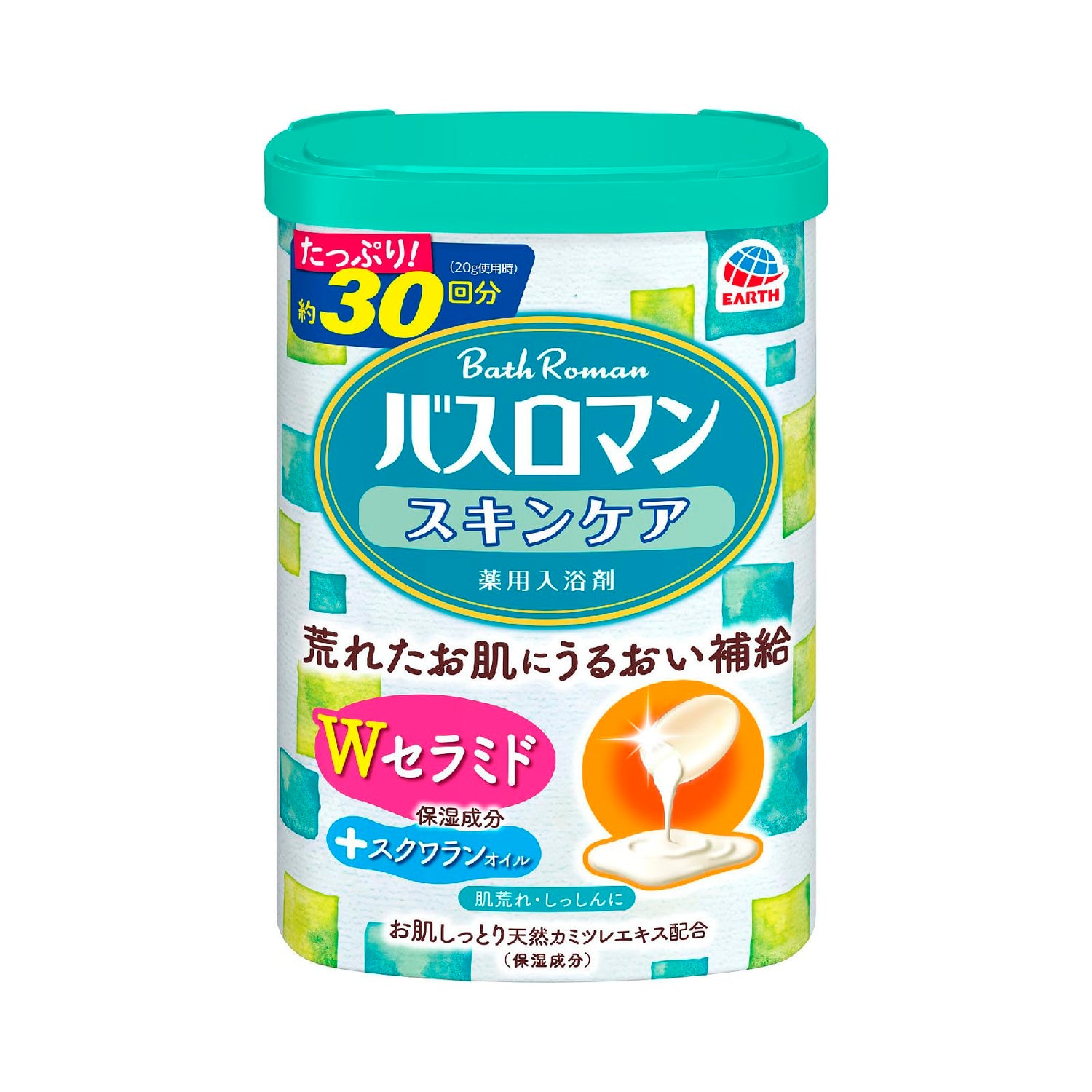 BATH ROMAN Bath Salt with W Ceramide 600g for Moisturizing Care