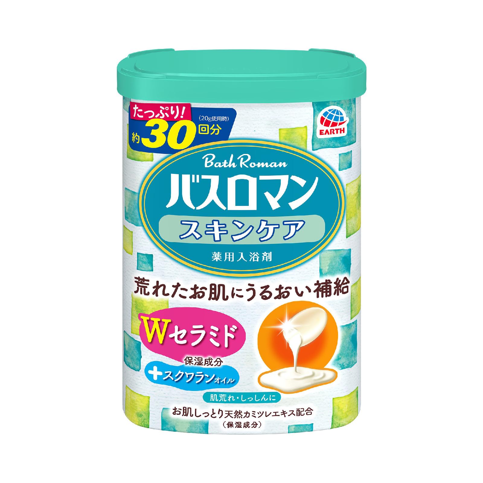 BATH ROMAN Bath Salt with W Ceramide 600g for Moisturizing Care