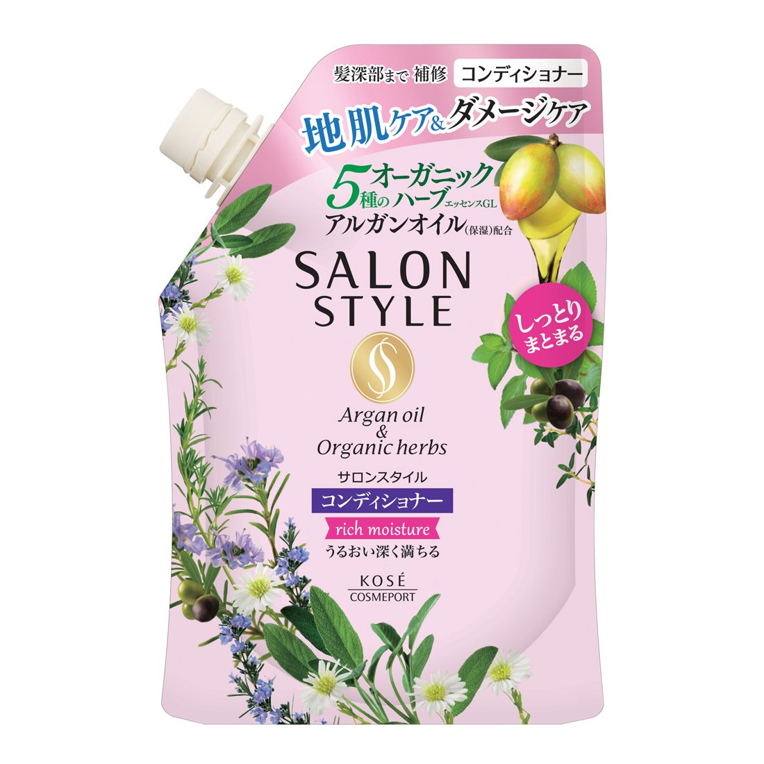 Kose Salon Style Rich Moisture Conditioner with Argan Oil 360mL