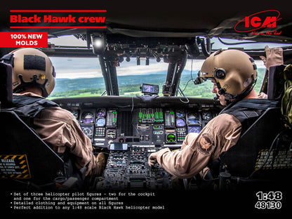 ICM 1/48 Black Hawk Crew Model Kit for Collectors
