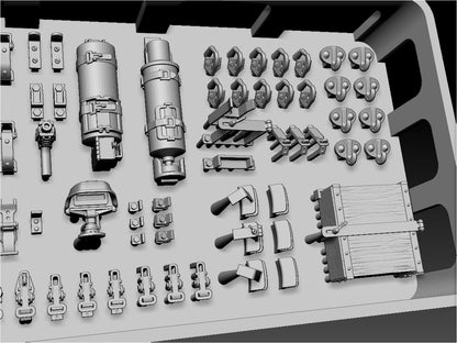 BSK Model 1/35 German Panzer II A-F Type Detail Parts Set