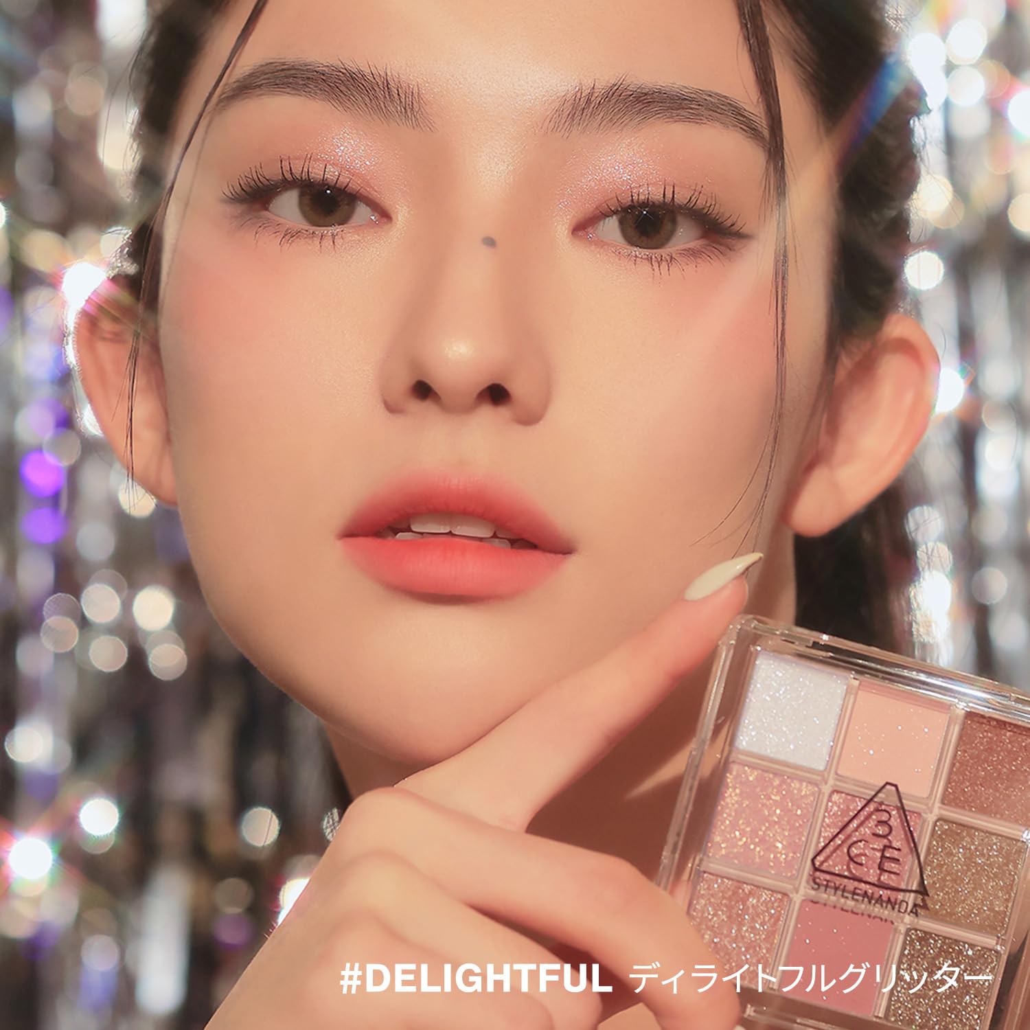 3CE Multi Eye Color Palette J Delightful Glitter 9 Colors Eyeshadow